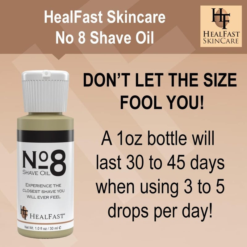 HealFast No 8 Shaving Oil - Pre Shave Oil for Men - Image 5